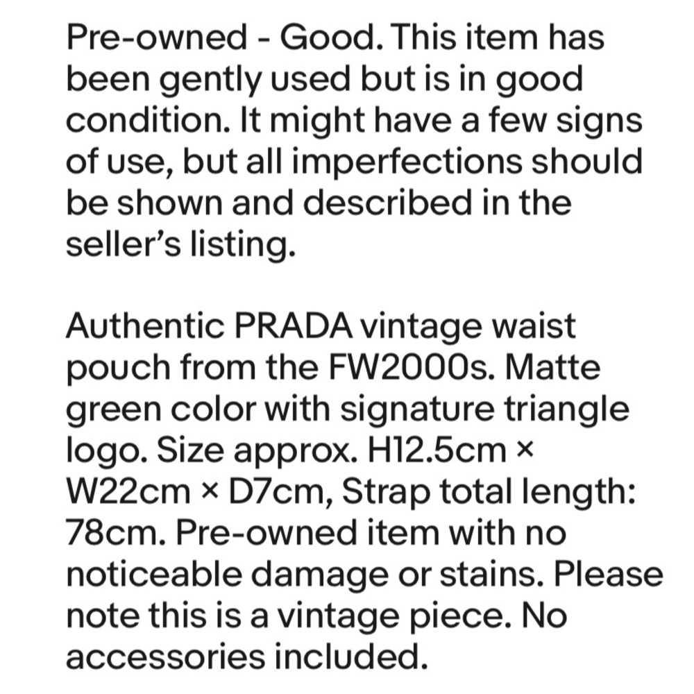 Prada Men's Green Belt Bag - Picture 11 of 11